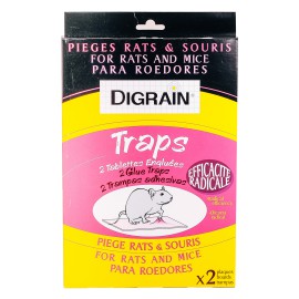 Glue contre rat et souris Digrain Traps (Tablettes Engluées x2) - Glue contre rat et souris