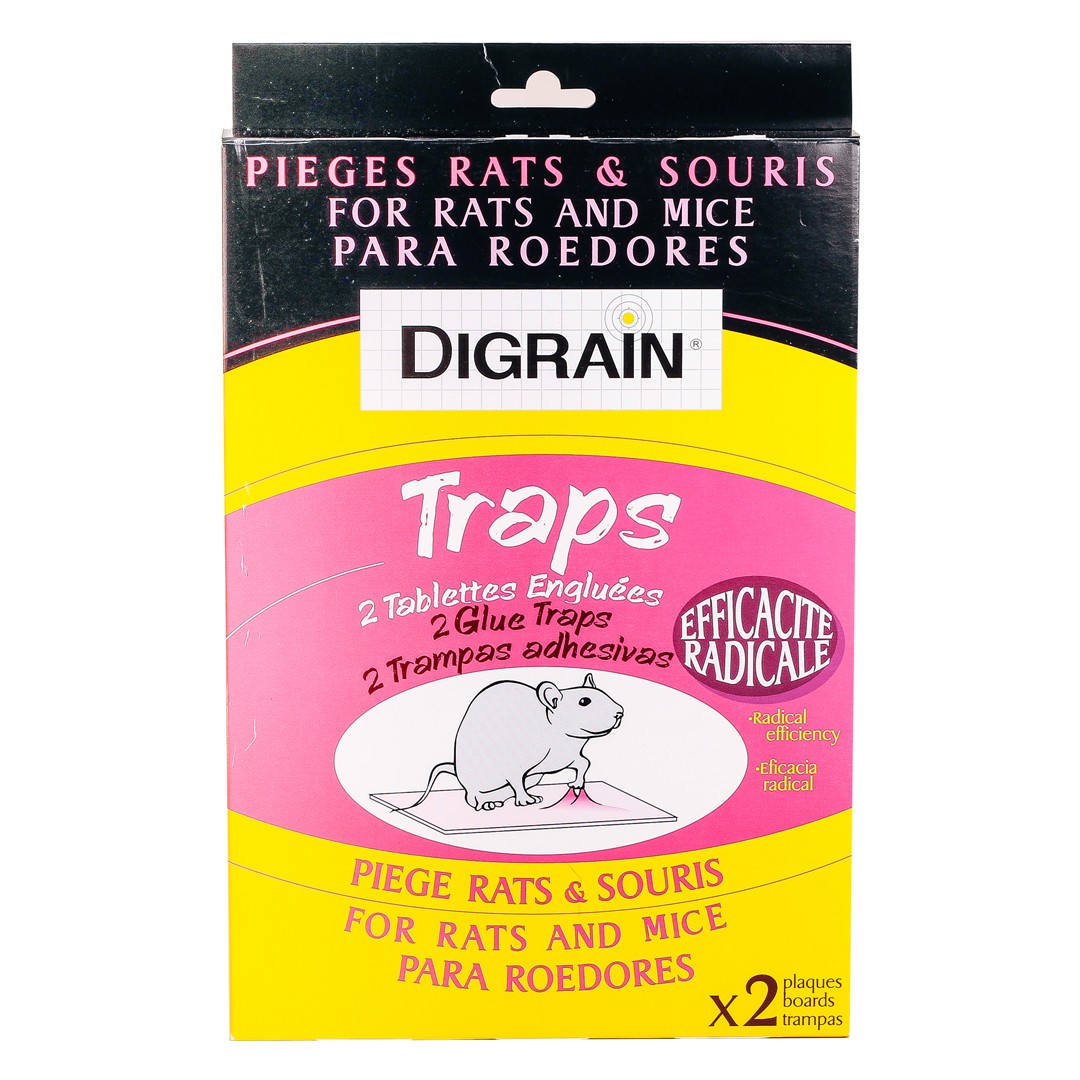 Piège Colle / Glue Rat & Souris - Digrain Traps x 2 - Eradicateur
