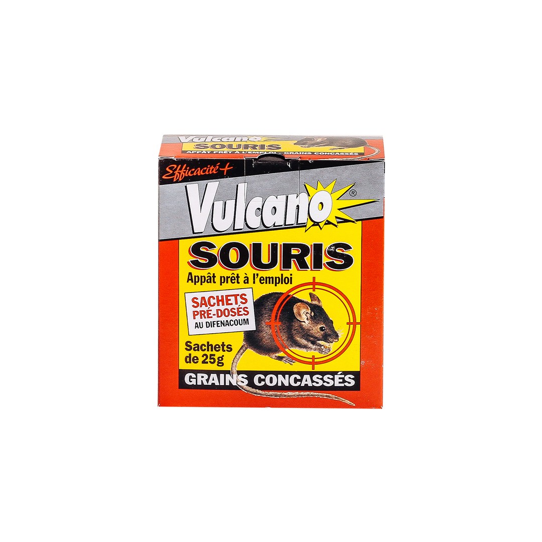 Souricide Appât - Produit Vulcano Grain (150gr) - Eradicateur