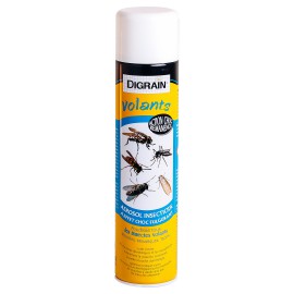 Aérosol insectiside à effet choc foudroyant Digrain Volants (500 ml) - Anti guêpe, frelon, moustique, mouche et autres volants…