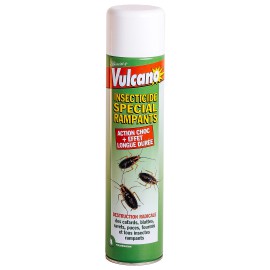 Vulcano Insecticide Special Rampants (600ml) - Efficace contre cafards, puces, fourmis & autres insectes rampants