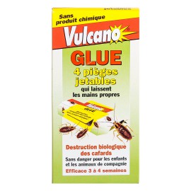 Vulcano Glue Pièges Jetables Cafards / Blattes